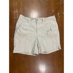 Eddie Bauer Light Gray Casual Cotton Shorts